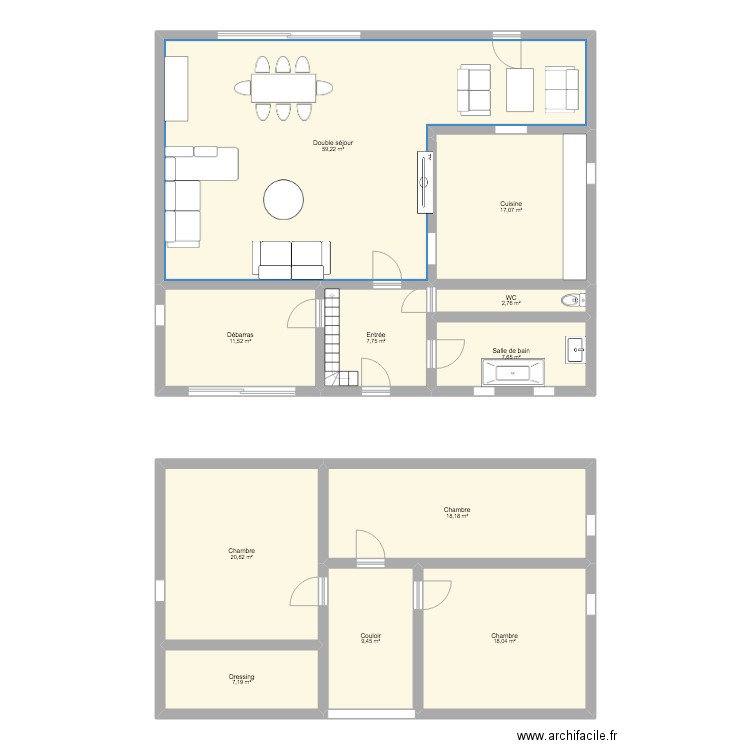 Ma maison. Plan de 11 pièces et 179 m2