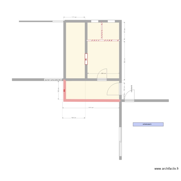 OLIVE PRO3 BON. Plan de 5 pièces et 25 m2