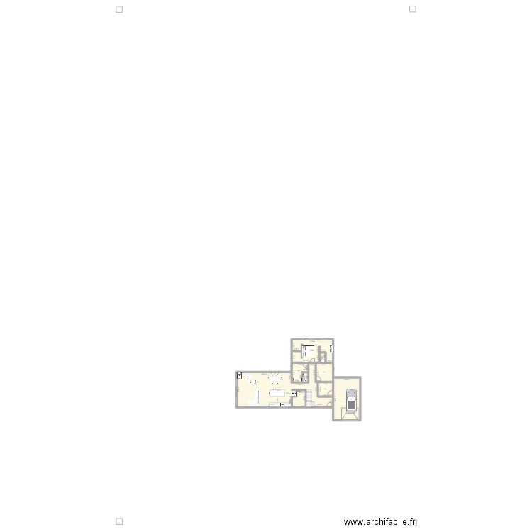 Maison 3. Plan de 8 pièces et 150 m2