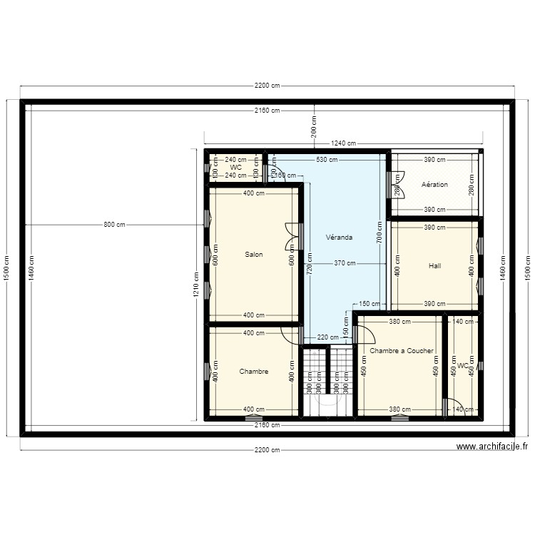 Plan de terrain 22m x 15m Client 20 03 73 76. Plan de 11 pièces et 446 m2