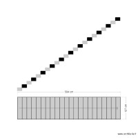 Escalier vide sanitaire lin