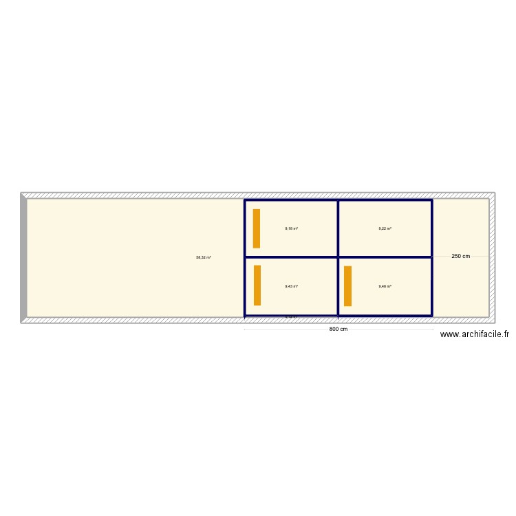 Rob van scherpenseel v4. Plan de 6 pièces et 96 m2