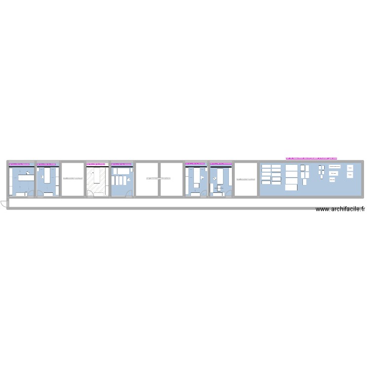 SAP. Plan de 11 pièces et 197 m2