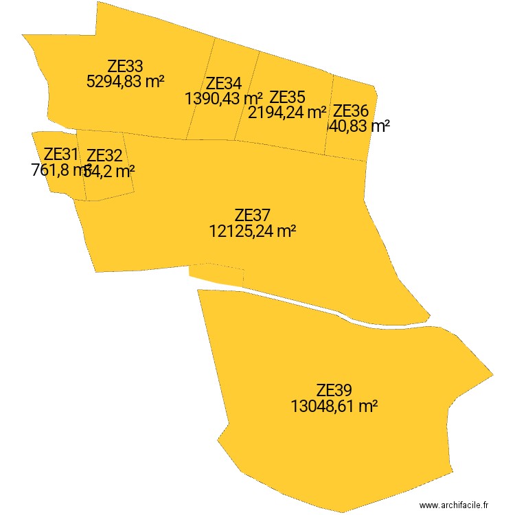 Plan ZE31 a 39. Plan de 0 pièce et 0 m2