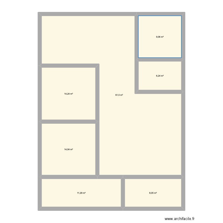 carole plan 1 saint algan. Plan de 7 pièces et 124 m2