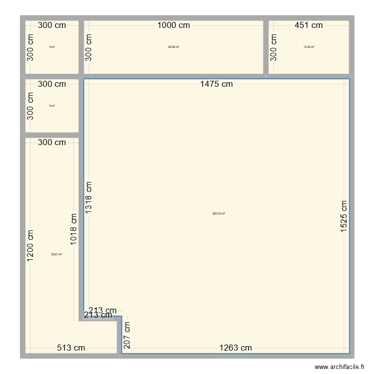 pattaya. Plan de 6 pièces et 322 m2