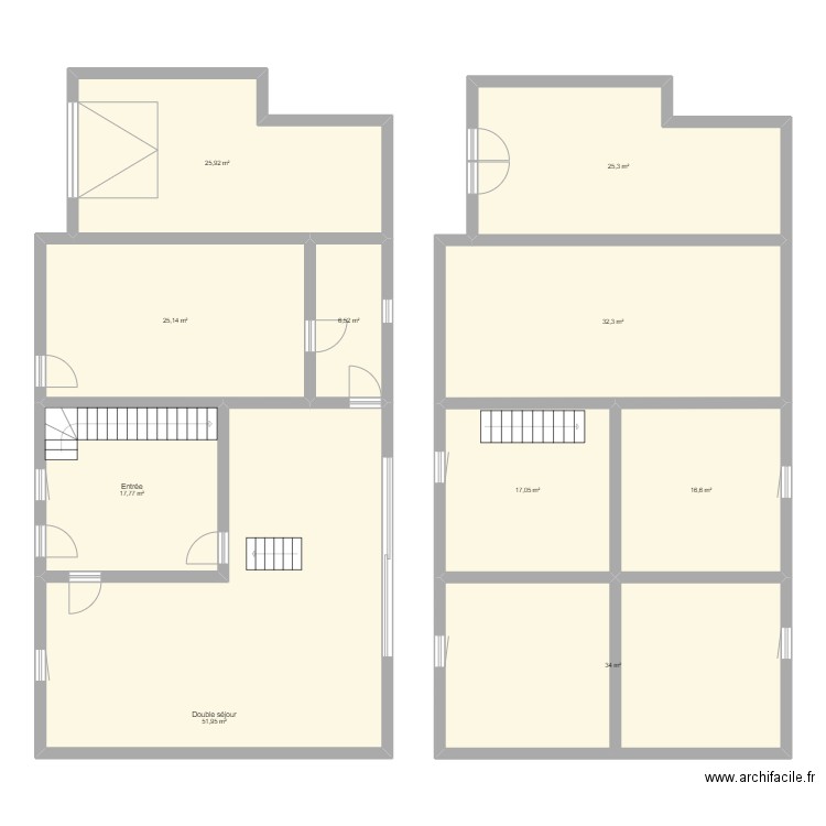 Houdemont. Plan de 10 pièces et 253 m2