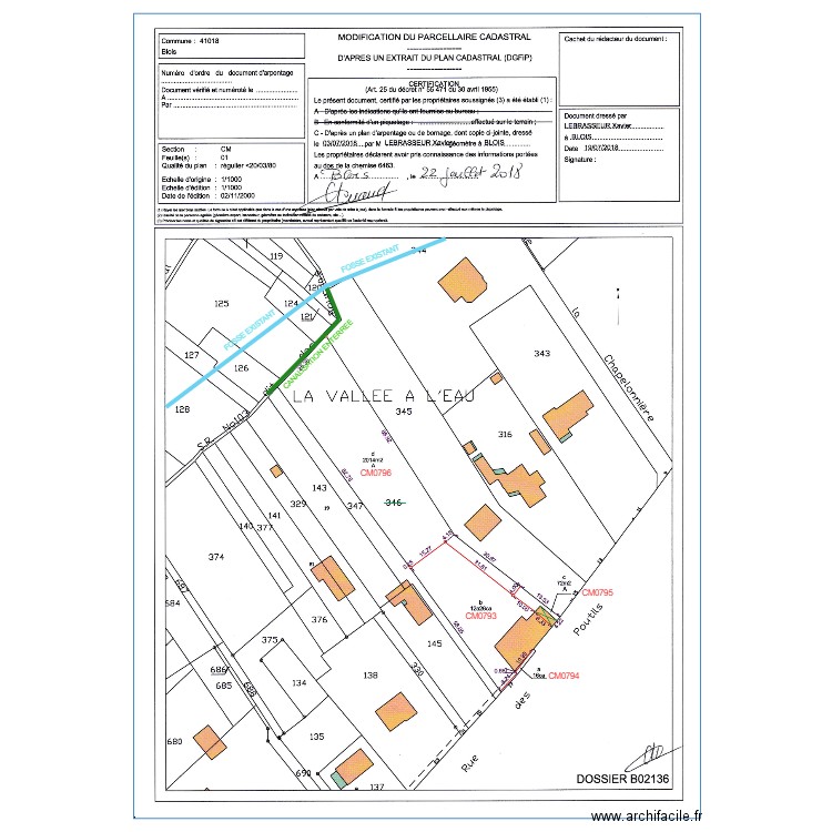 Tranchée d'Infiltration. Plan de 0 pièce et 0 m2