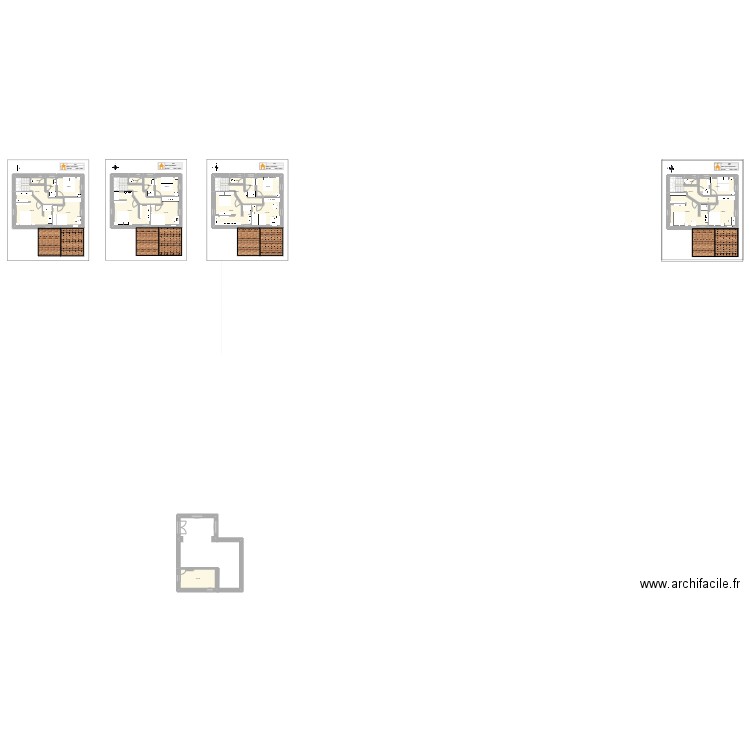 Villefranche - Plan R+1 du 15-12-24. Plan de 24 pièces et 246 m2