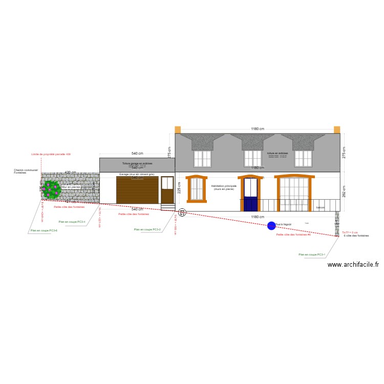 Façade Est_avant projet (2). Plan de 0 pièce et 0 m2