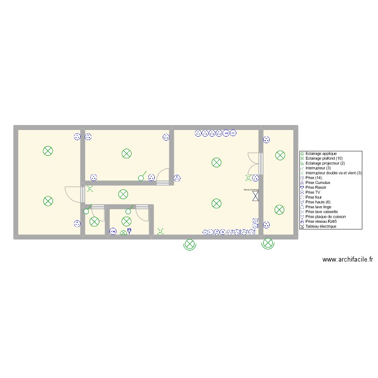 IBRAHIM MADI MDAHOMA. Plan de 6 pièces et 110 m2