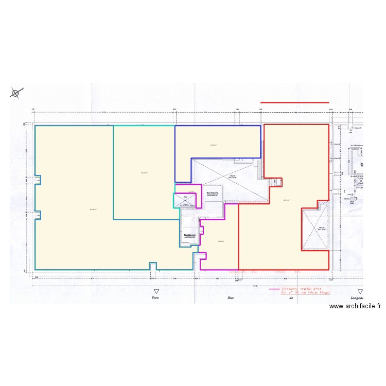 NEUILLY SUR SEINE 107 LONGCHAMP. Plan de 6 pièces et 372 m2