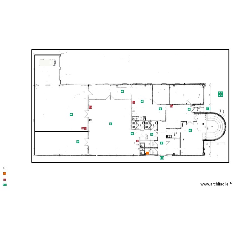 plan d'intervention . Plan de 10 pièces et 61 m2