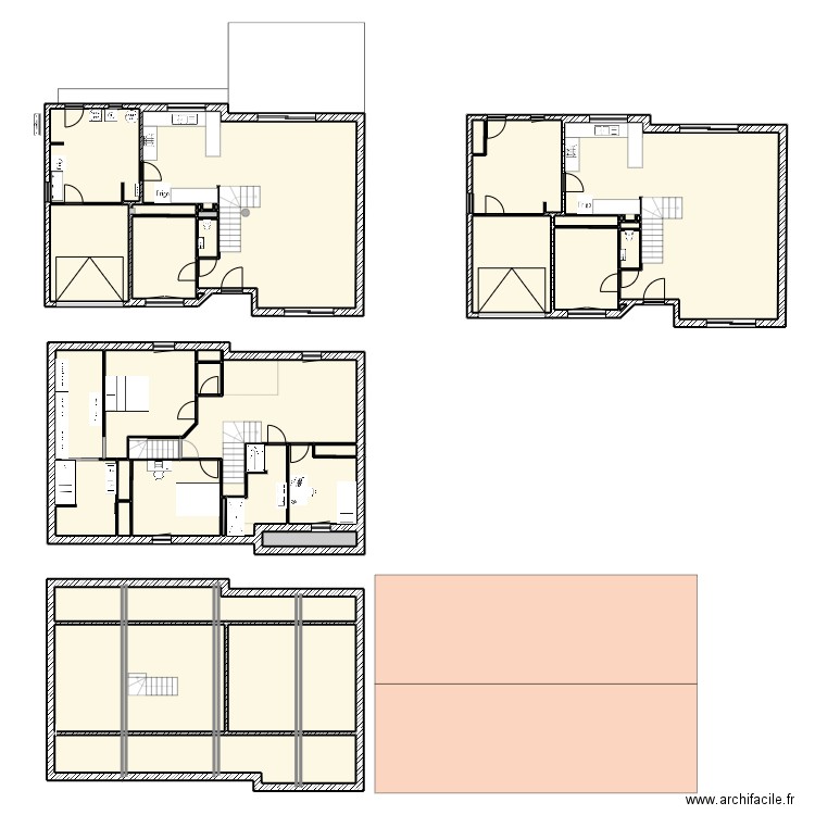 Plan maison 3. Plan de 40 pièces et 435 m2