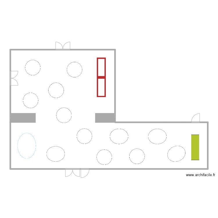 Plan de table. Plan de 0 pièce et 0 m2