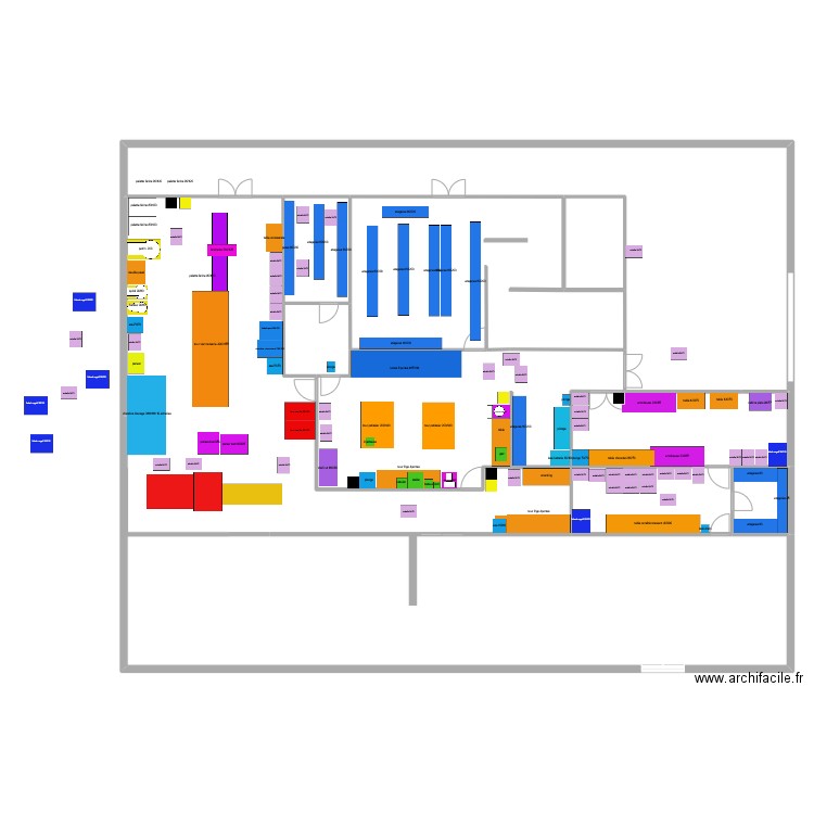 piece patisserie 2. Plan de 7 pièces et 241 m2