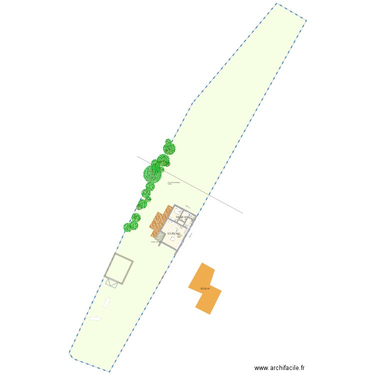 PROJET 2    69 RTE COTEAU. Plan de 5 pièces et 183 m2