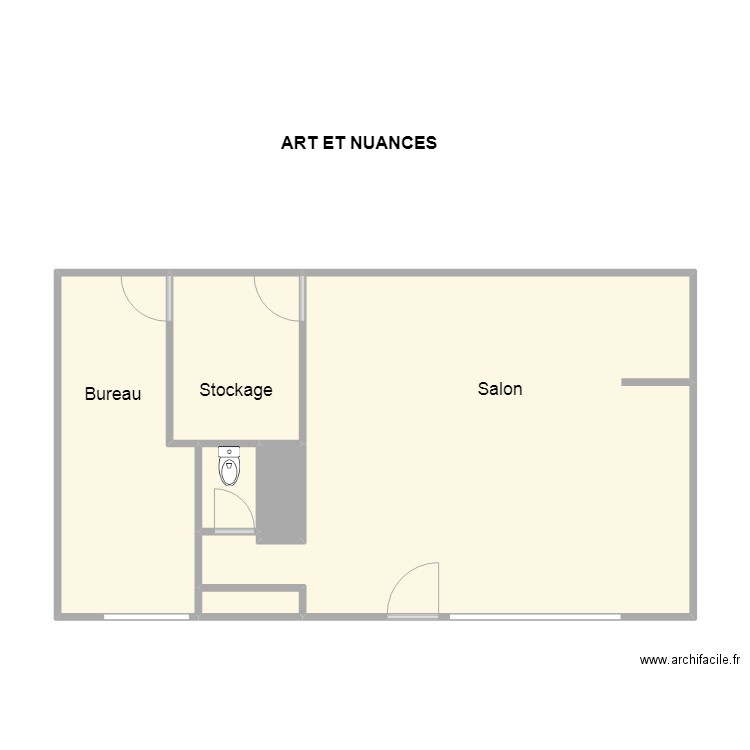 ART ET NUANCES. Plan de 6 pièces et 63 m2