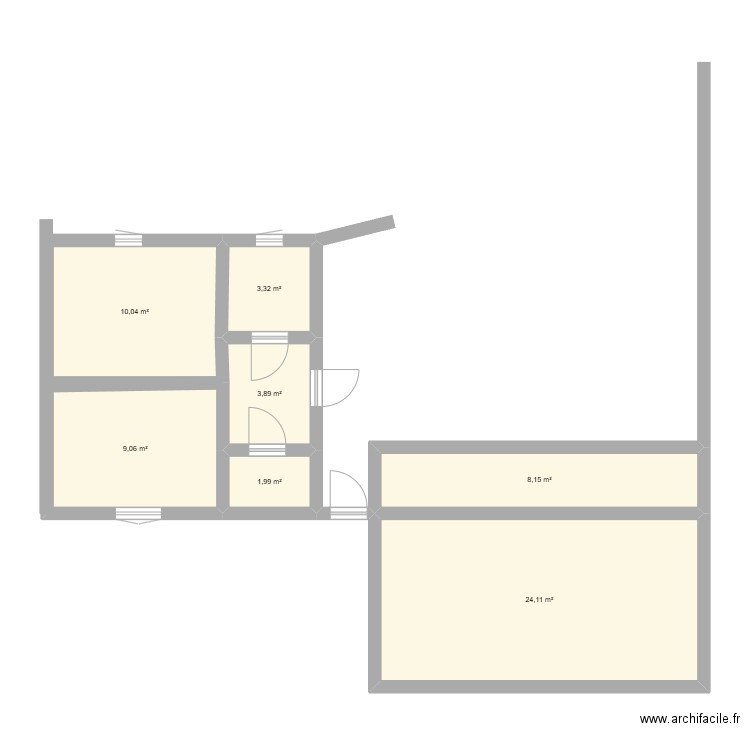 maison saint brieuc. Plan de 7 pièces et 61 m2