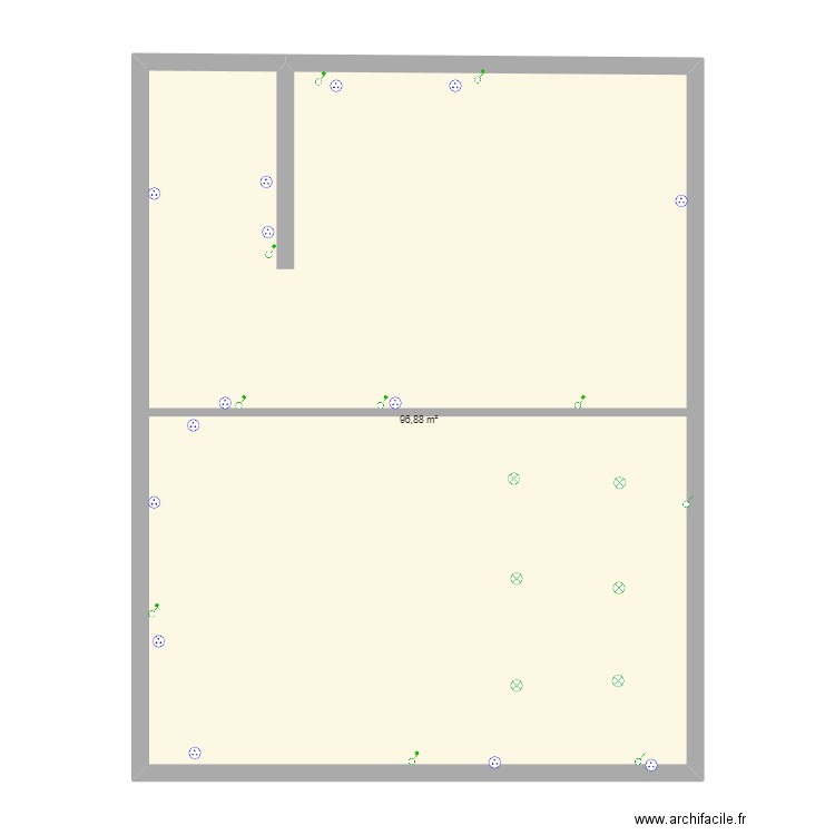 grange renover2025elec. Plan de 1 pièce et 97 m2