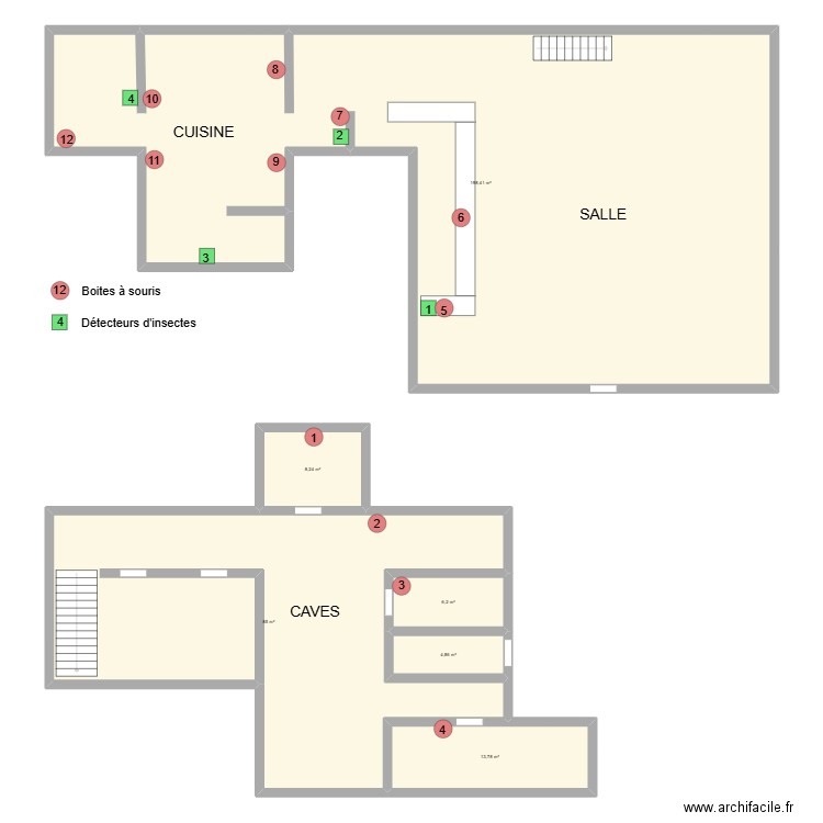 LE 421. Plan de 6 pièces et 316 m2