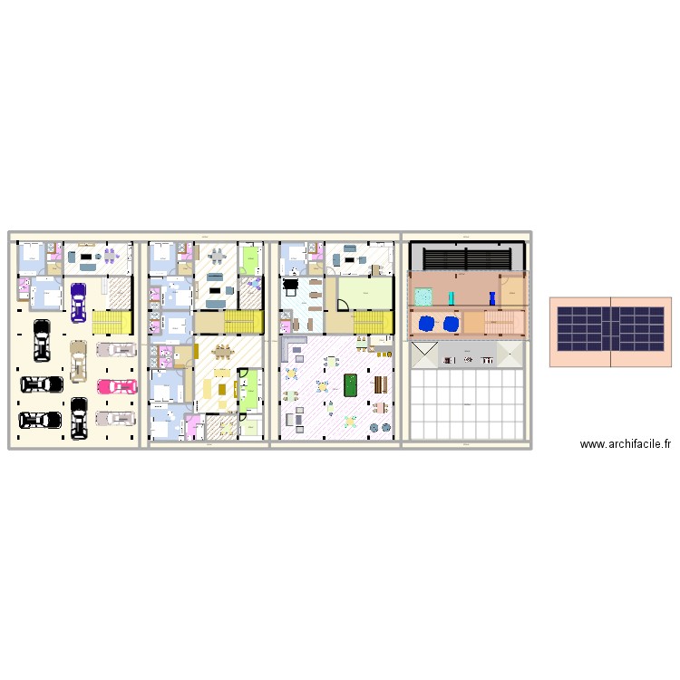 APPARTMENT 25/15. Plan de 79 pièces et 1412 m2