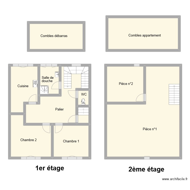 viano etage. Plan de 11 pièces et 185 m2