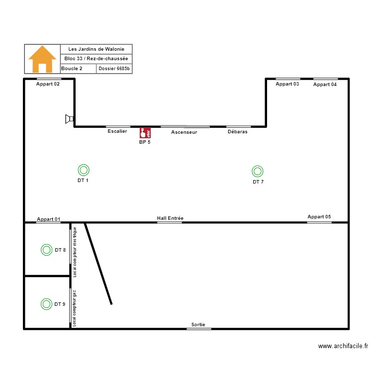 Plan MMA 2. Plan de 4 pièces et 121 m2