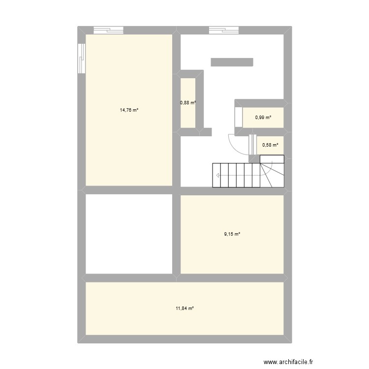 Aurelien81. Plan de 6 pièces et 38 m2