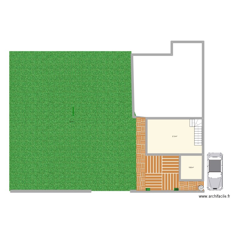 plan general. Plan de 2 pièces et 28 m2