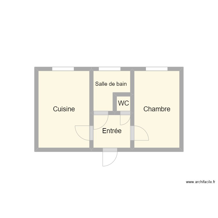 2409 VILLAIN R+1 2. Plan de 5 pièces et 8 m2