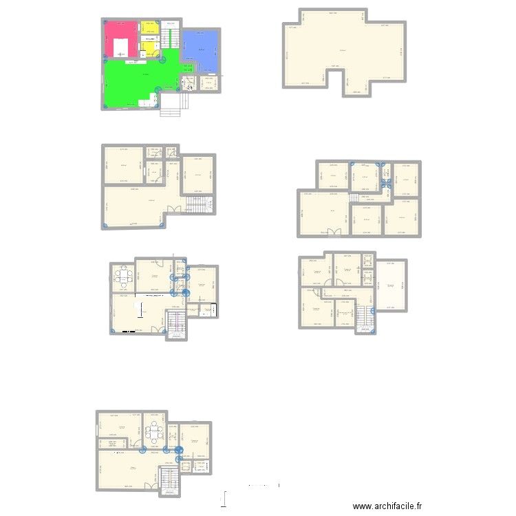 AKOUDA. Plan de 45 pièces et 588 m2