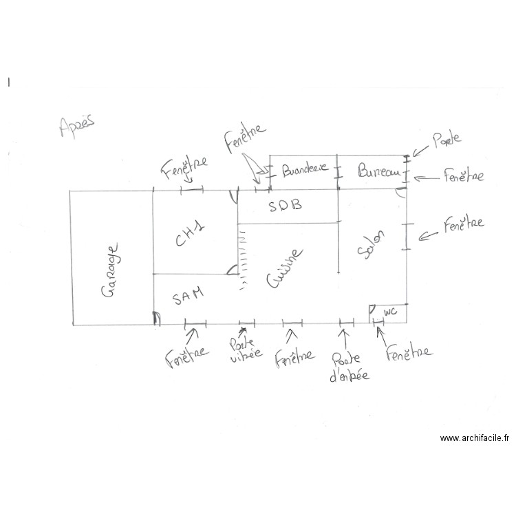 plan rch. Plan de 0 pièce et 0 m2