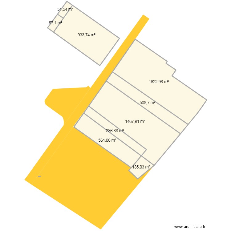 Cadastre Charculor 2025. Plan de 9 pièces et 5625 m2