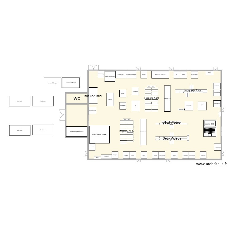 RGV parc expo 20. Plan de 3 pièces et 162 m2