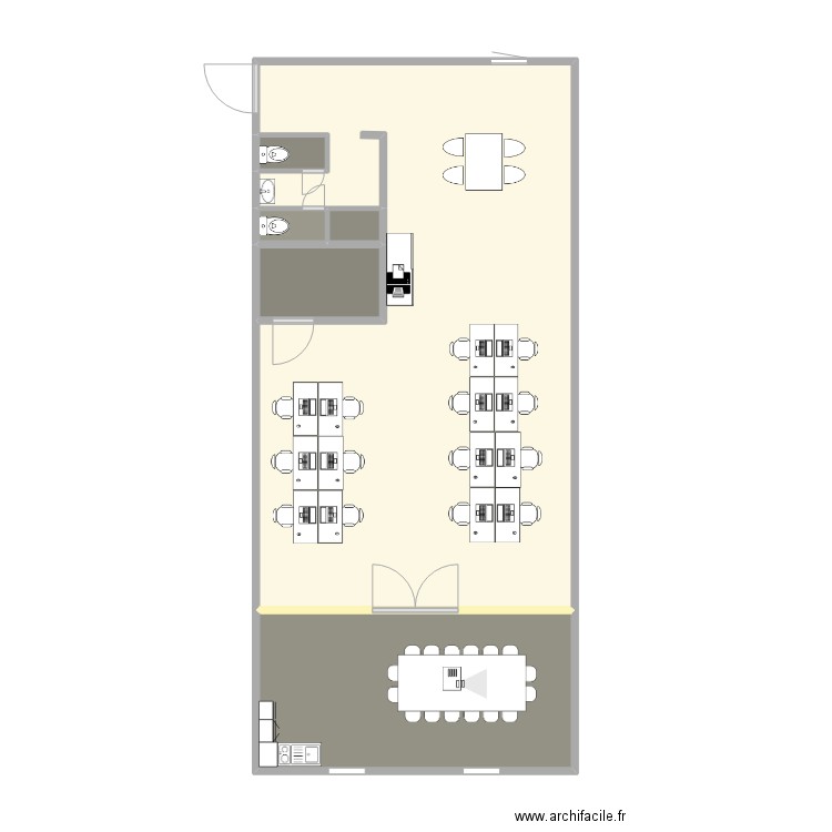 GEMBLOUX. Plan de 6 pièces et 57 m2