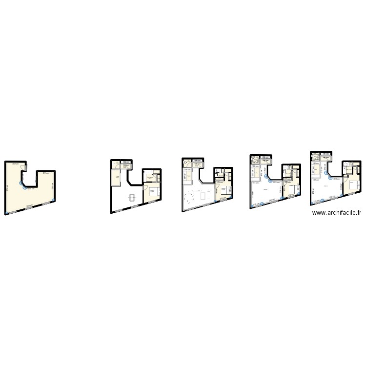 Plan AC. Plan de 33 pièces et 246 m2