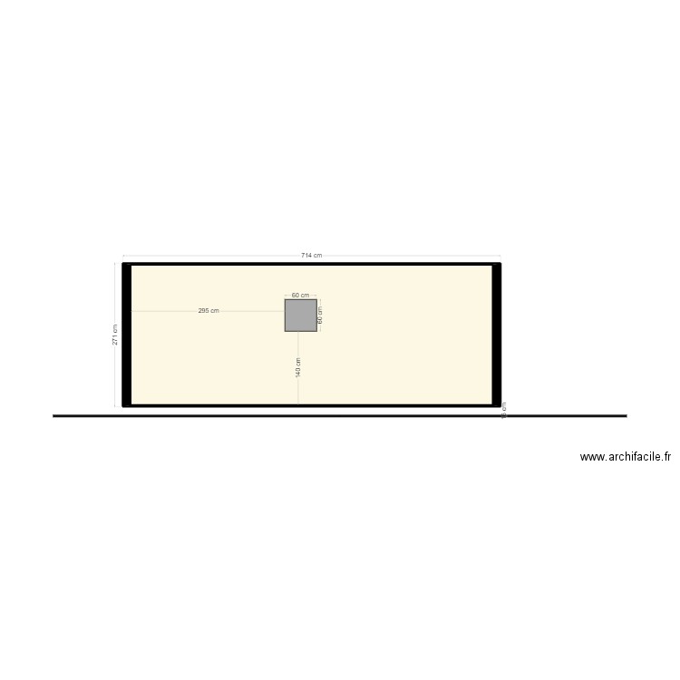 INIT_FACADE_EST. Plan de 1 pièce et 18 m2