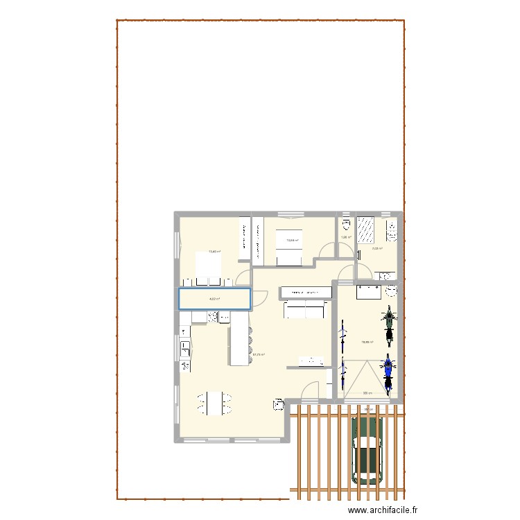 plouha 7. Plan de 7 pièces et 114 m2