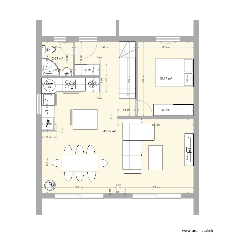 Maison Projet 10 - 110m2. Plan de 11 pièces et 110 m2