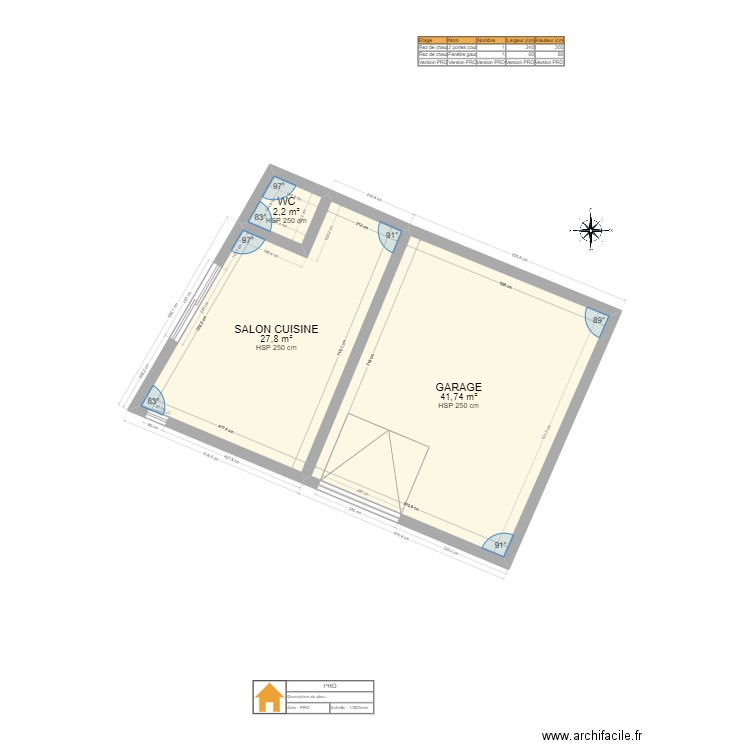 ROMAIN 01. Plan de 7 pièces et 116 m2