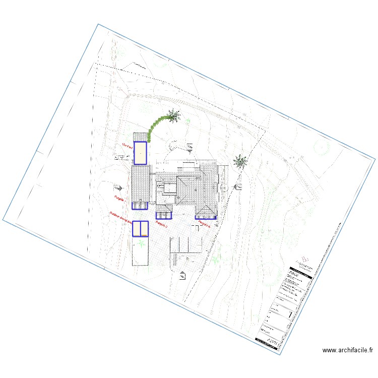 ducker. Plan de 3 pièces et 75 m2