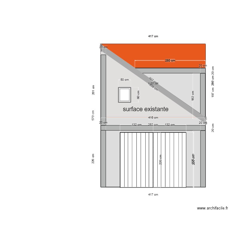 dépendance coupe est . Plan de 0 pièce et 0 m2