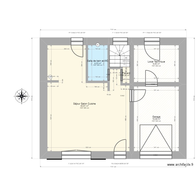 ML24013085. Plan de 15 pièces et 157 m2