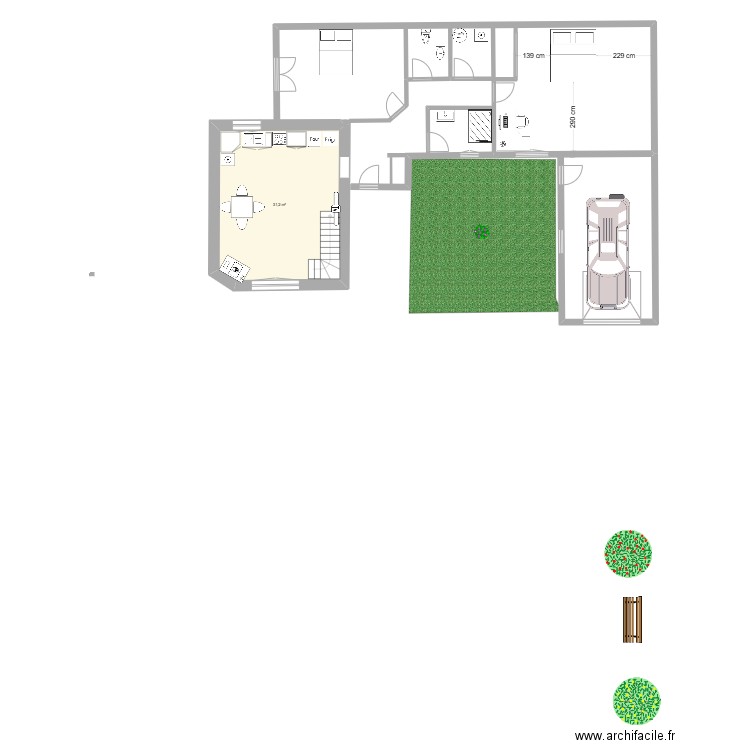 Extension  Vonnas . Plan de 0 pièce et 0 m2