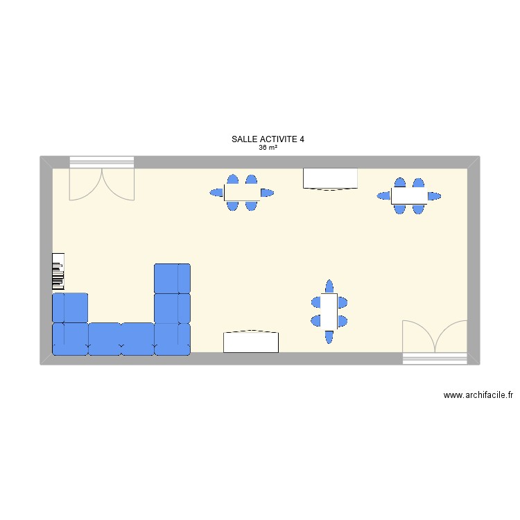 TTIKI HANDI TEST. Plan de 1 pièce et 36 m2