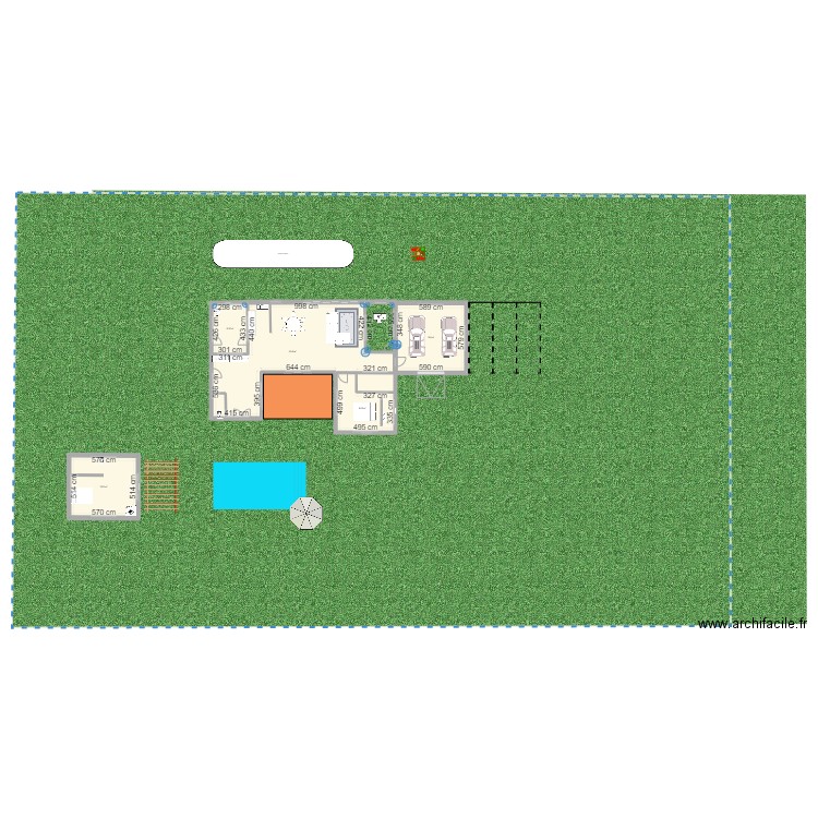 PLAN 2. Plan de 6 pièces et 189 m2