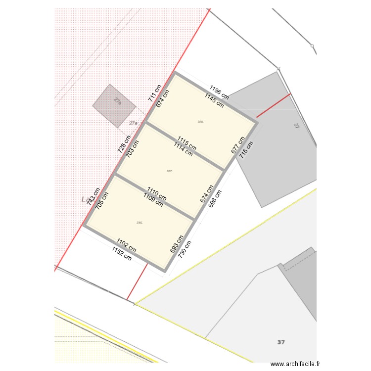 Vuarmarens 2. Plan de 3 pièces et 230 m2