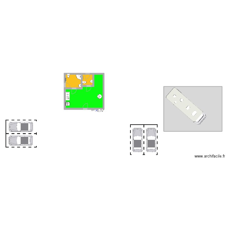 Plan TFL. Plan de 4 pièces et 109 m2