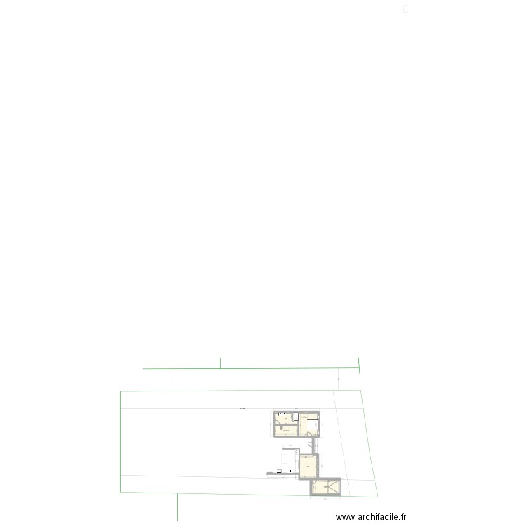 Maison II V1. Plan de 5 pièces et 59 m2